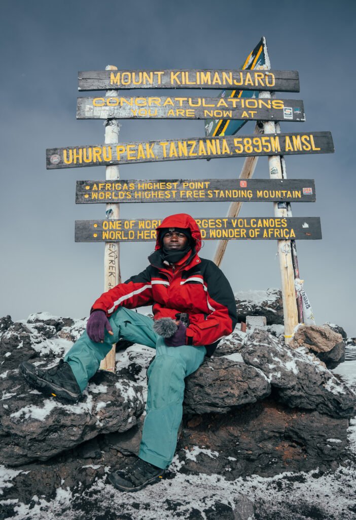 Nelson Godfrey on a Mount Kilimanjaro expedition